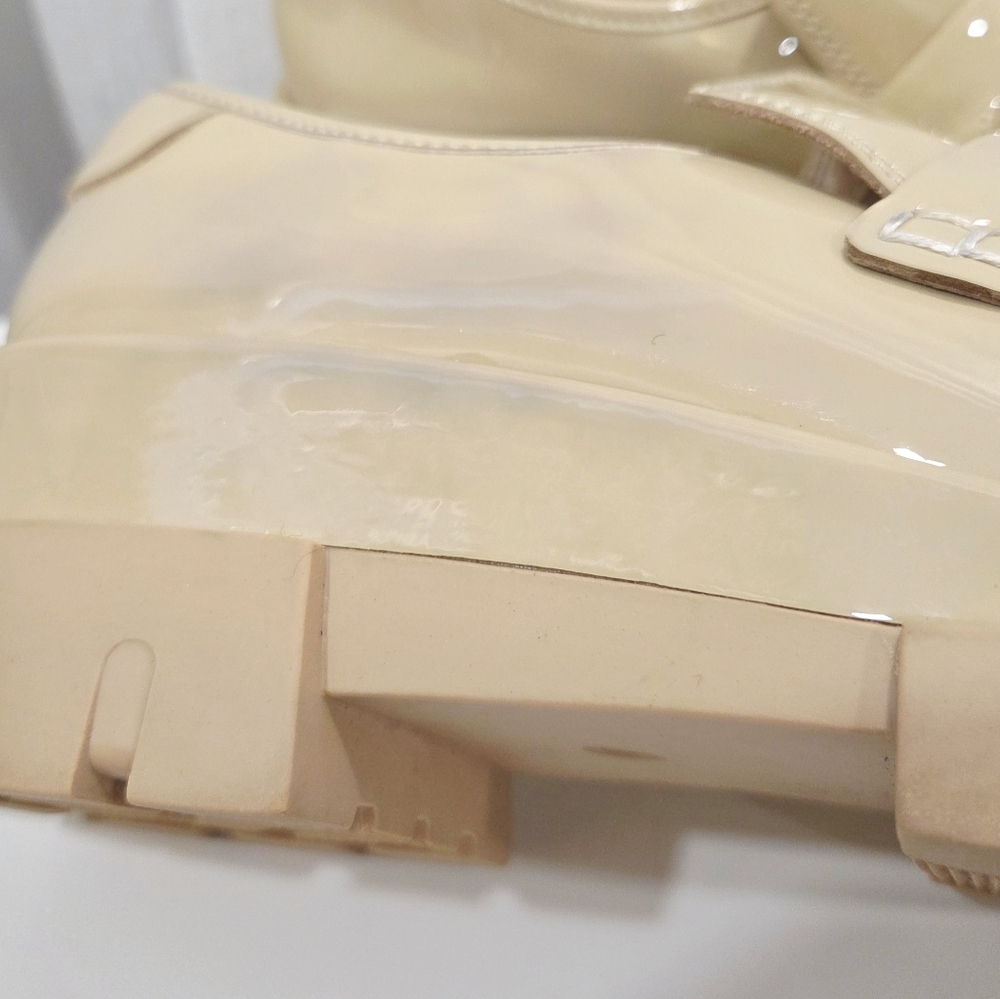 Chunky Loafers – Beige Patent – The Wishbone Collection by Brown – Size 8 - Picture 11 of 12